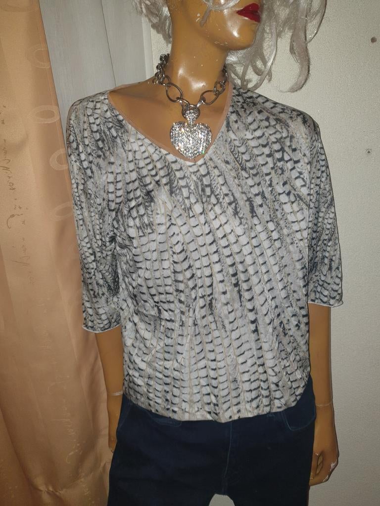 ZUCCHERO top met print maat L zgan, Kleding | Dames, Zucchero, Overige kleuren, Maat 42/44 (L), Ophalen of Verzenden