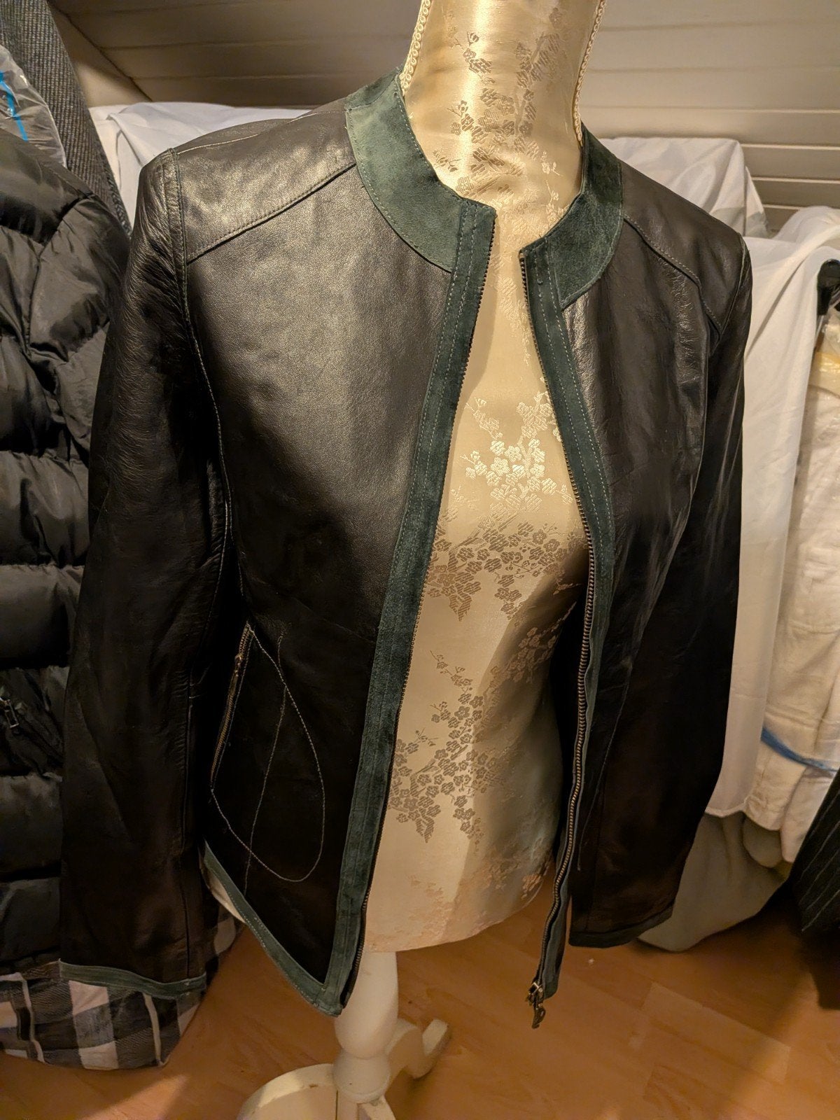 Steps Woman Leren Jasje Zwart Maat M, Maat 38/40 (M), Zwart, Ophalen of Verzenden, Steps Woman