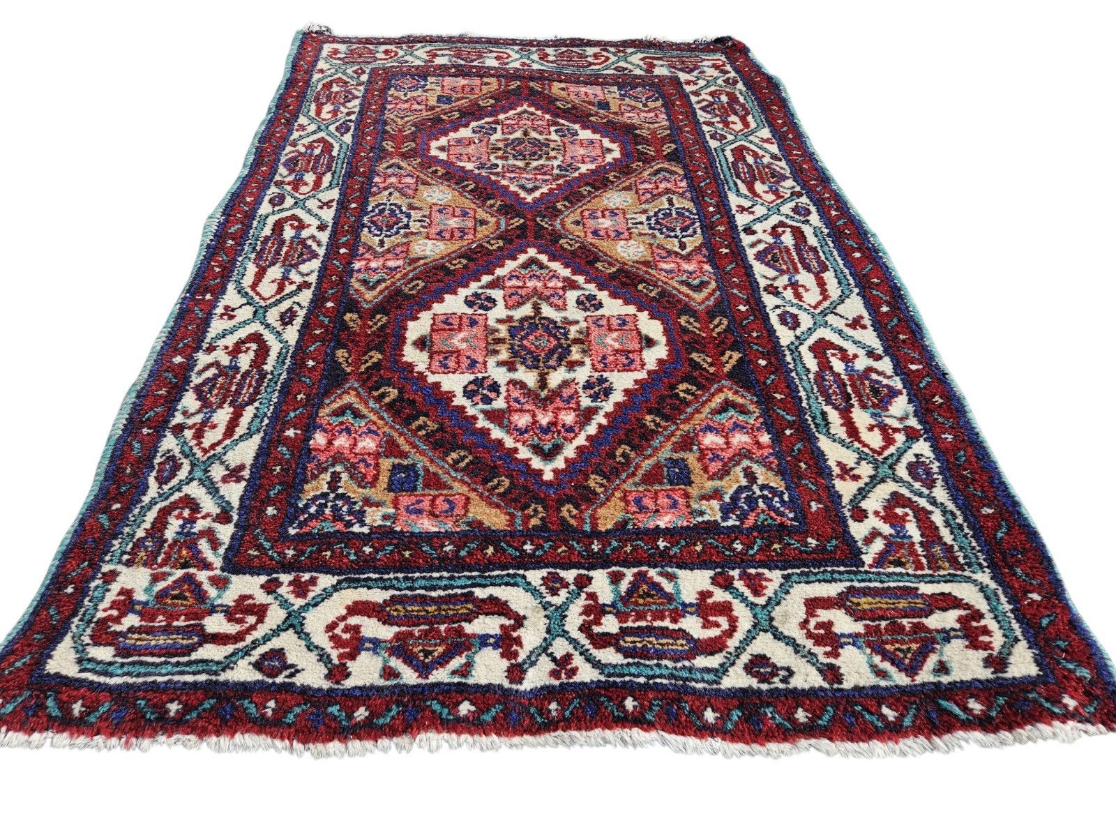 Prachtig handgeknoopt Perzisch tapijt, Gebruikt, Ophalen of Verzenden, Rechthoekig, 100 tot 150 cm
