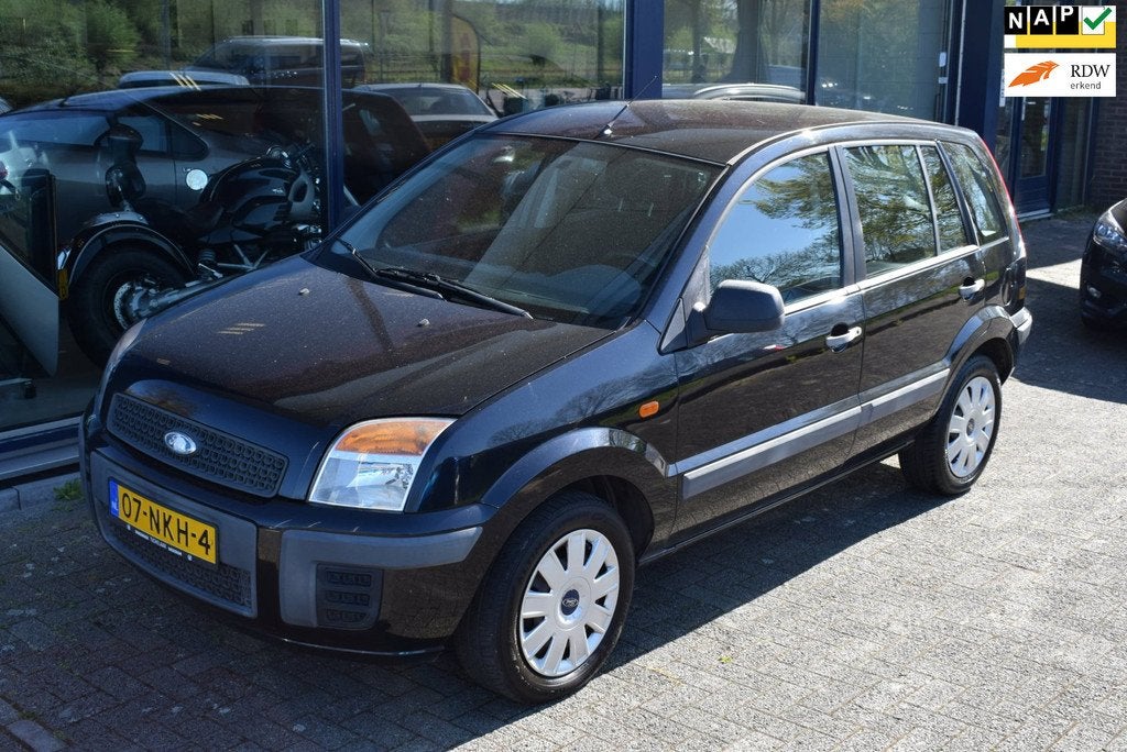Ford Fusion 1.4-16V Cool & Sound, Auto's, Ford, Gebruikt, Zwart, Origineel Nederlands, Bedrijf
