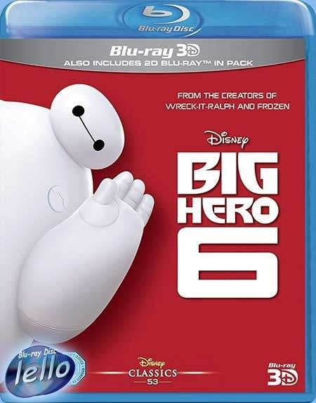 Blu-ray 3D: Disney's Big Hero 6 (2014 Scott Adsit) 2-disc KC, Cd's en Dvd's, Ophalen of Verzenden, Nieuw in verpakking, 3D Blu-ray