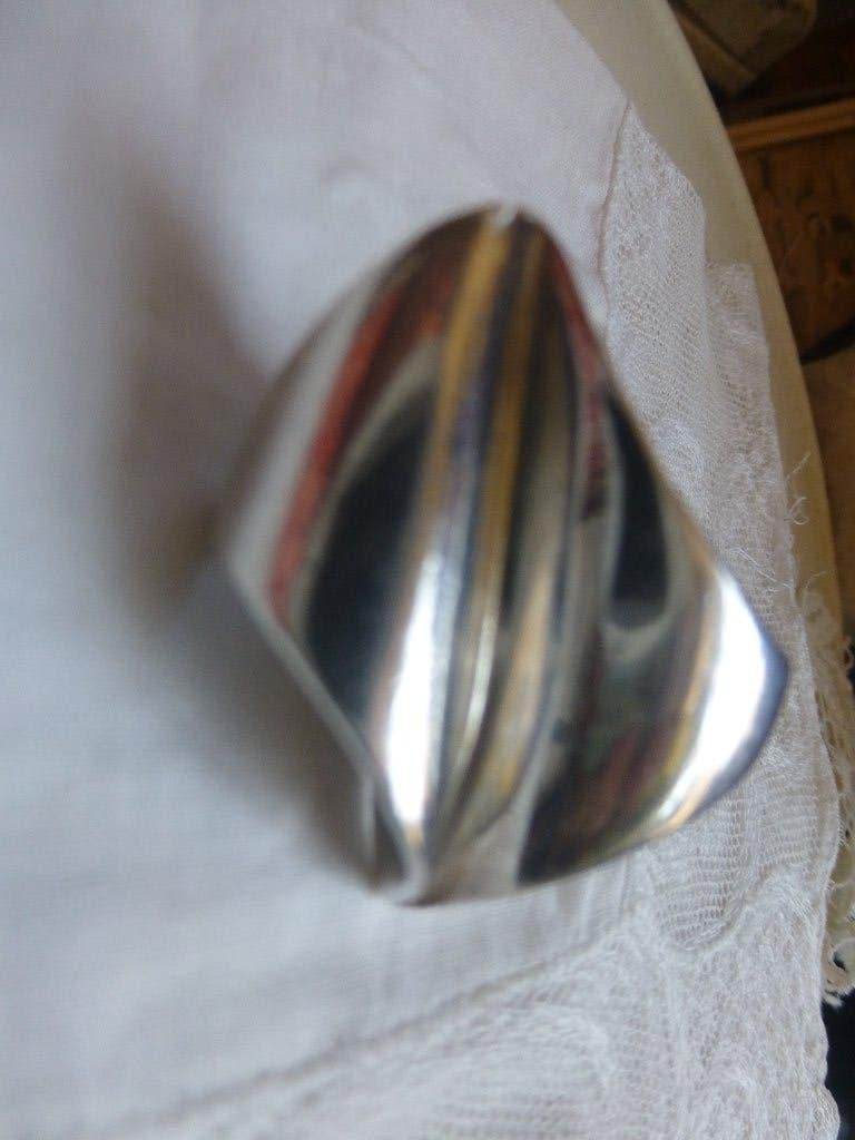 Modernist Zilveren Ring sculpturaal /Bijou Jeunesse Günthner, Verzenden, Zo goed als nieuw, 17 tot 18, Dame
