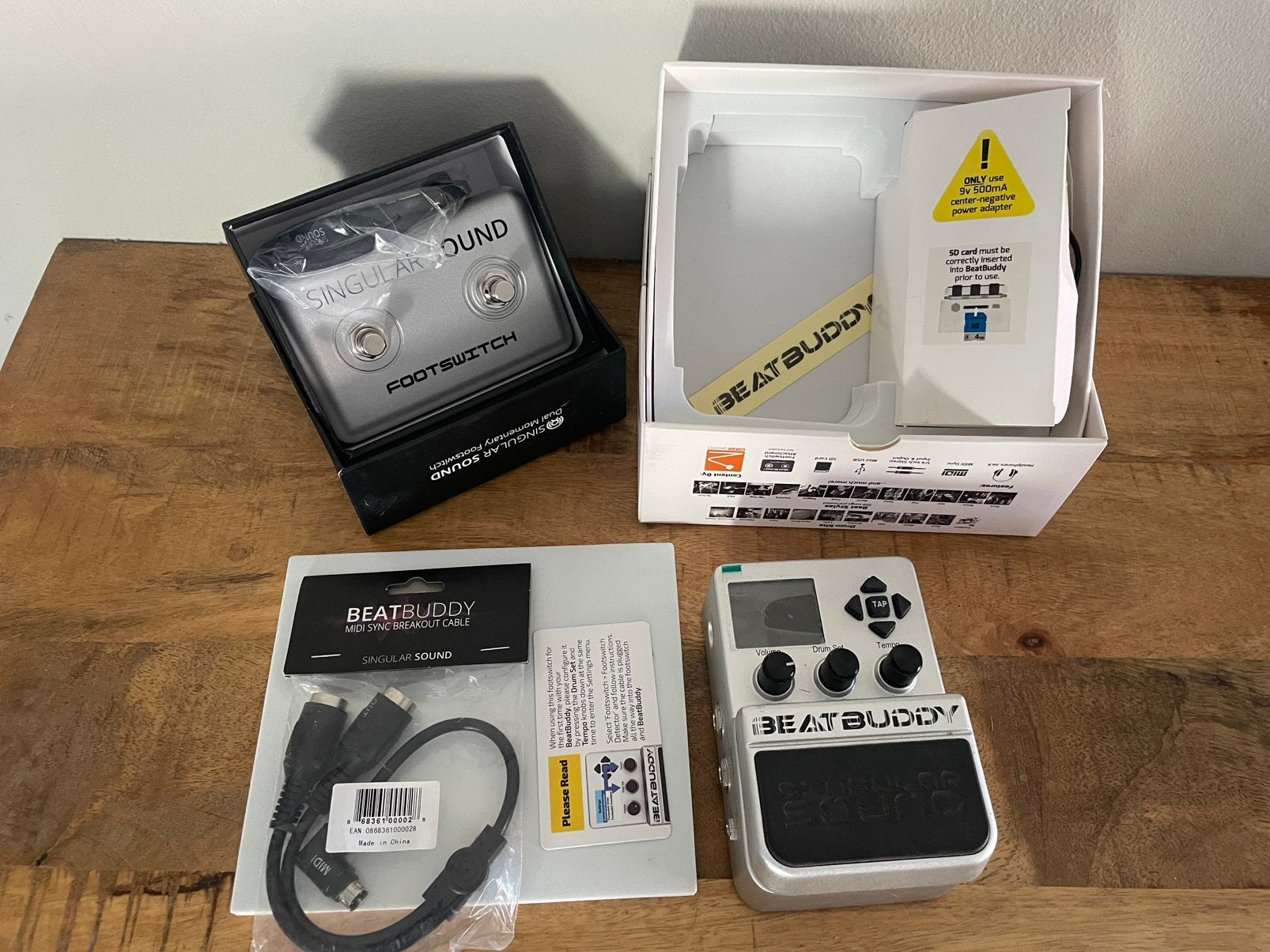 BeatBuddy drum machine + Singular Sound Footswitch + MIDI, Muziek en Instrumenten, Ophalen of Verzenden, Zo goed als nieuw, Overige merken
