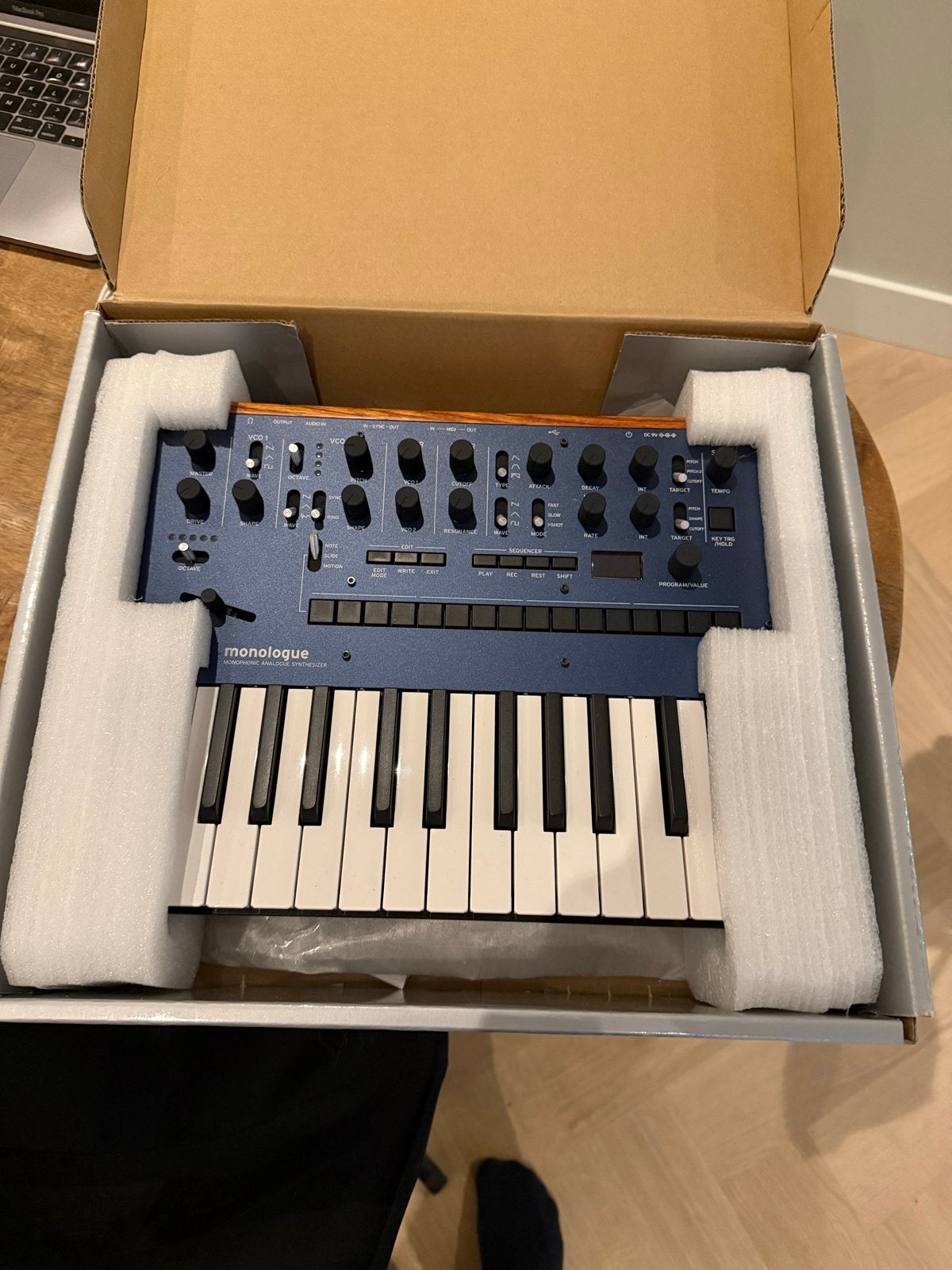 Korg Monologue Analoge Synthesizer Dark Blue, 49 toetsen, Korg, Ophalen of Verzenden, Zo goed als nieuw