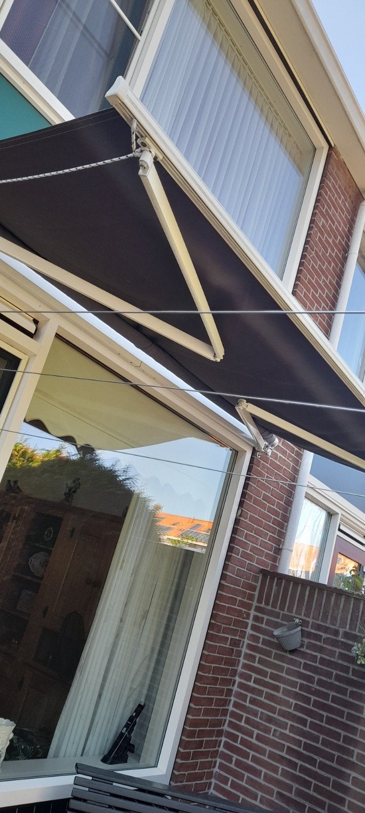 Defect Zonnenscherm met Sierlijke Luifel- 300 cm defec, Tuin en Terras, Ophalen, Gebruikt, 150 tot 300 cm, 250 cm tot 450 cm