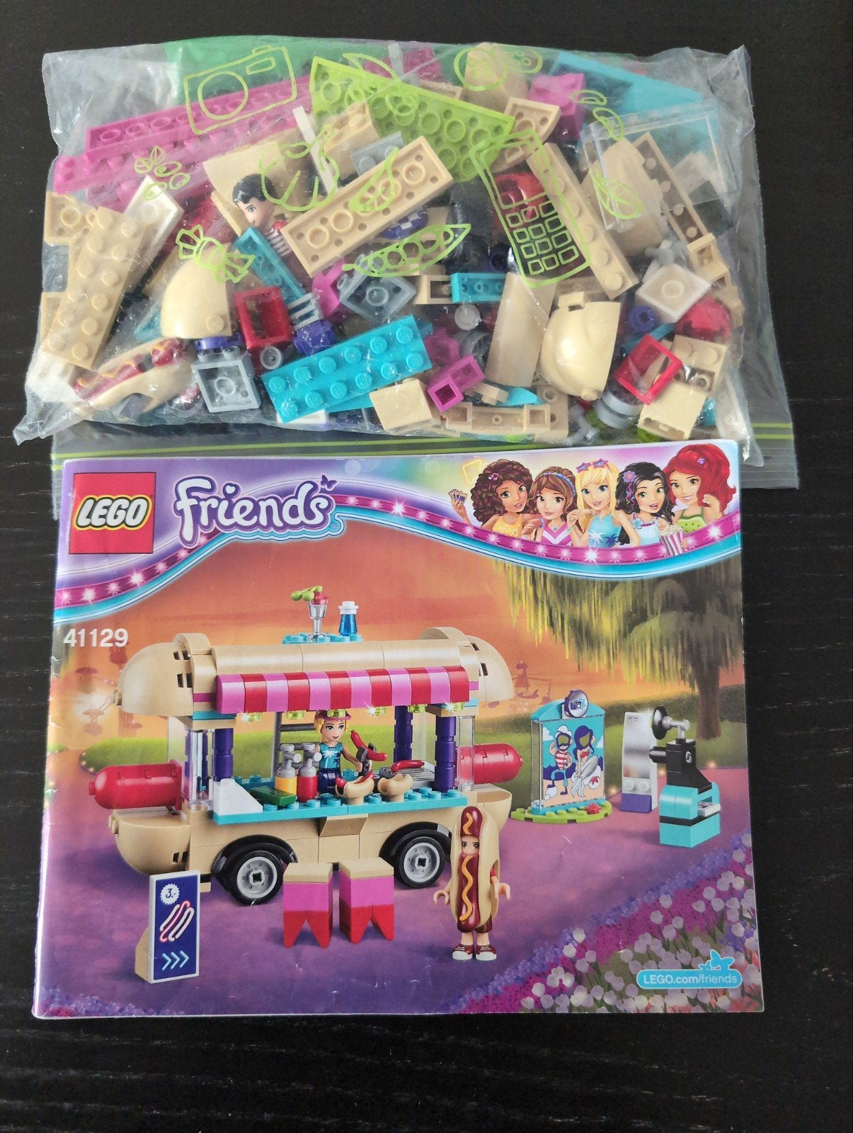 LEGO Friends 41129 Hotdogkraam in het park, Ophalen of Verzenden, Zo goed als nieuw
