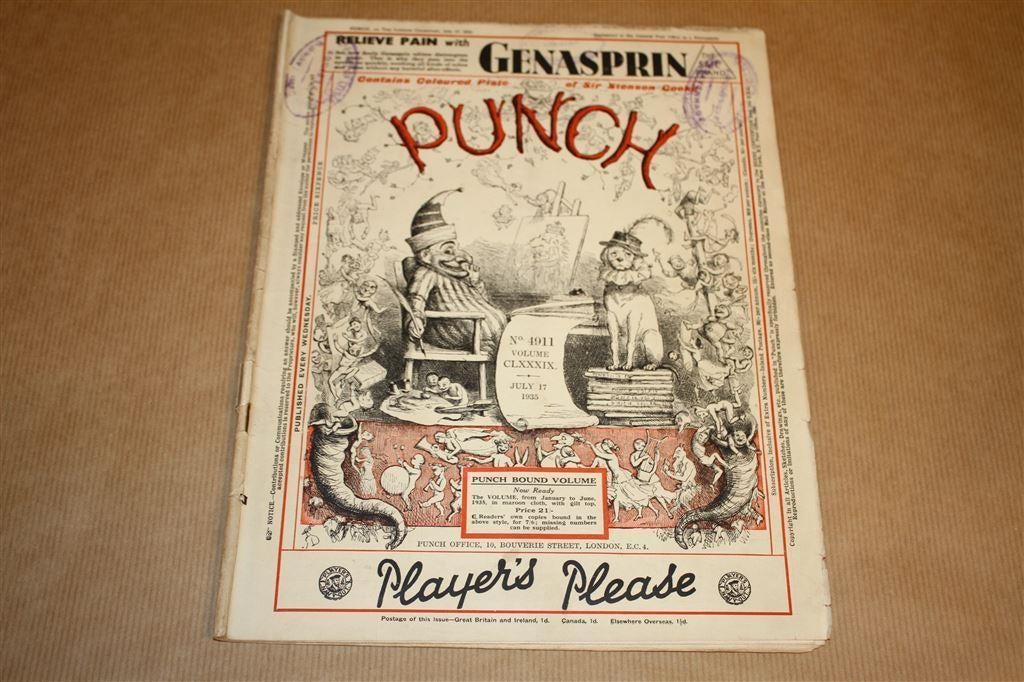 Punch. Zeldzaam los nummer. July 17, 1935. [Satire/Humor], Ophalen of Verzenden