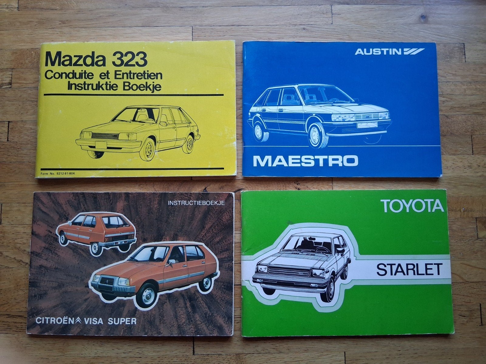 diverse instructieboekjes mazda austin Citroën toyota, Ophalen of Verzenden