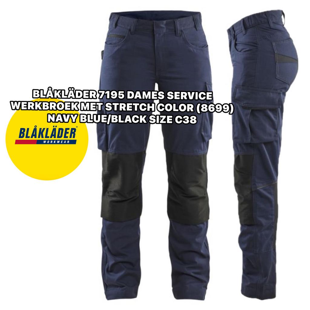 BLÅKLÄDER 7195 Dames Service Werkbroek Stretch C38 Nieuw, Maat 38/40 (M), Blauw, Nieuw, Ophalen of Verzenden