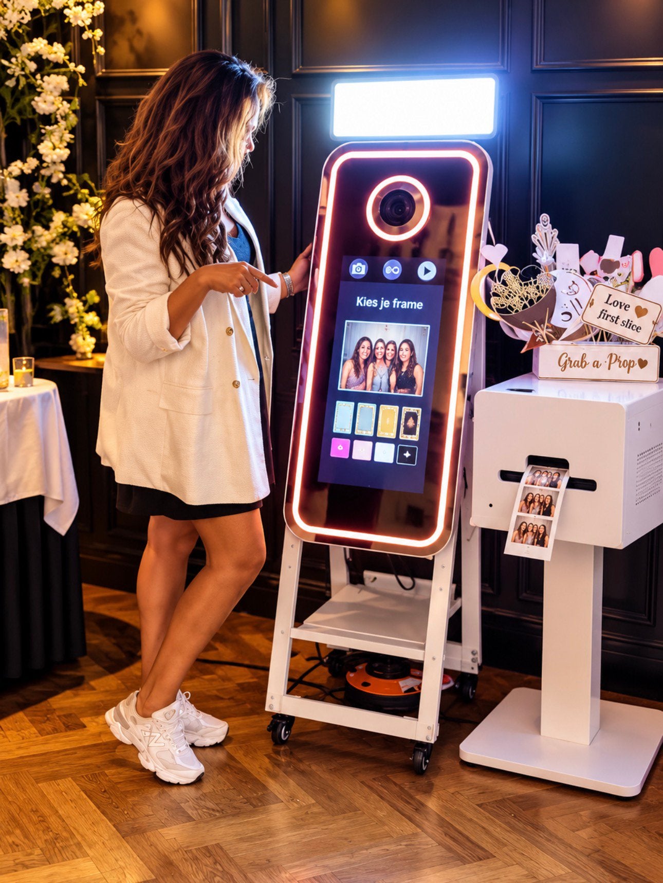 Complete Photobooth set + printer | Direct geld verdienen, Ophalen, Gebruikt, Overige merken, Complete fotostudio