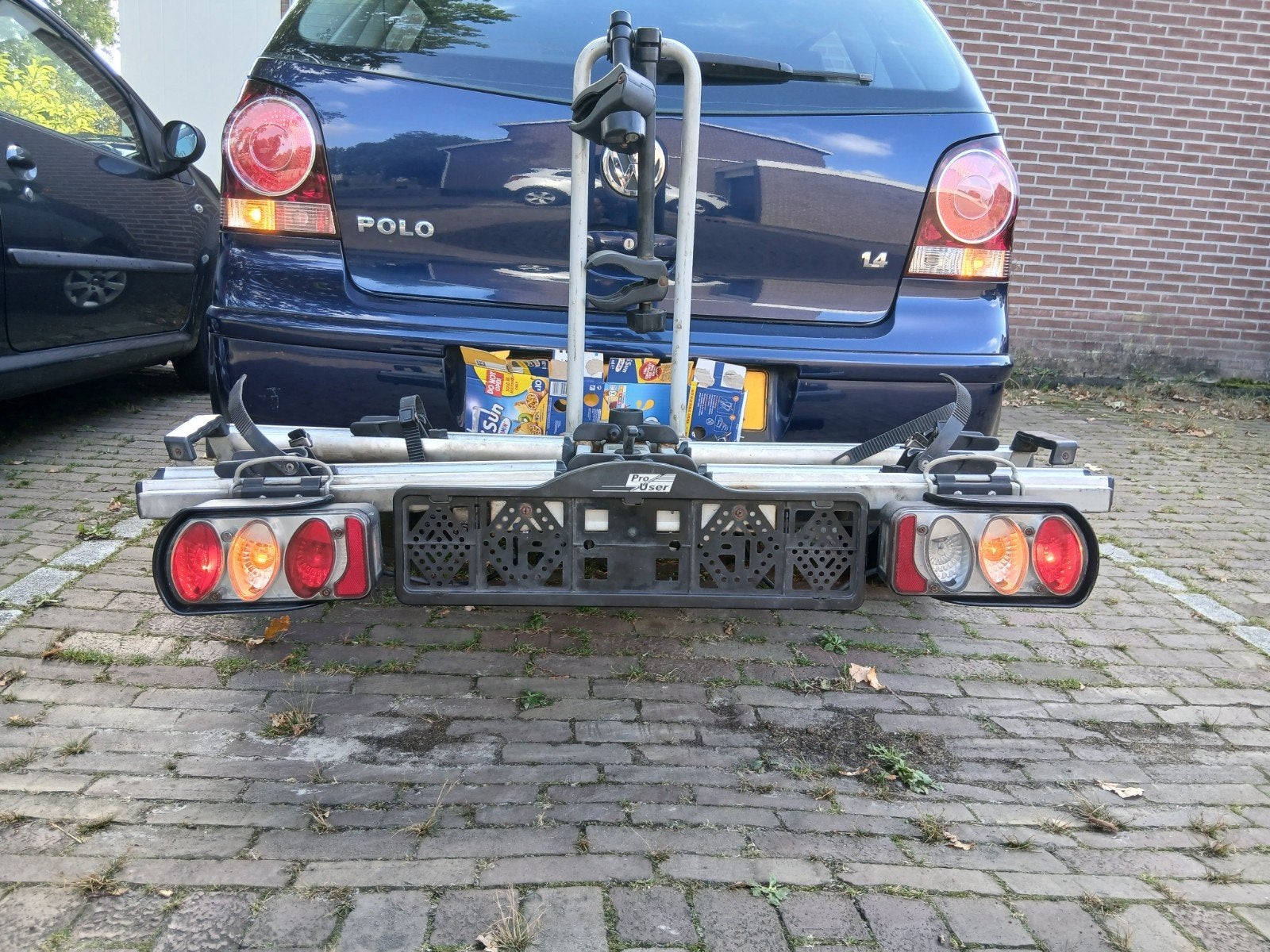 Pro User Diamant opvouwbaar, Auto diversen, Ophalen, Gebruikt, Brede banden, 2 fietsen