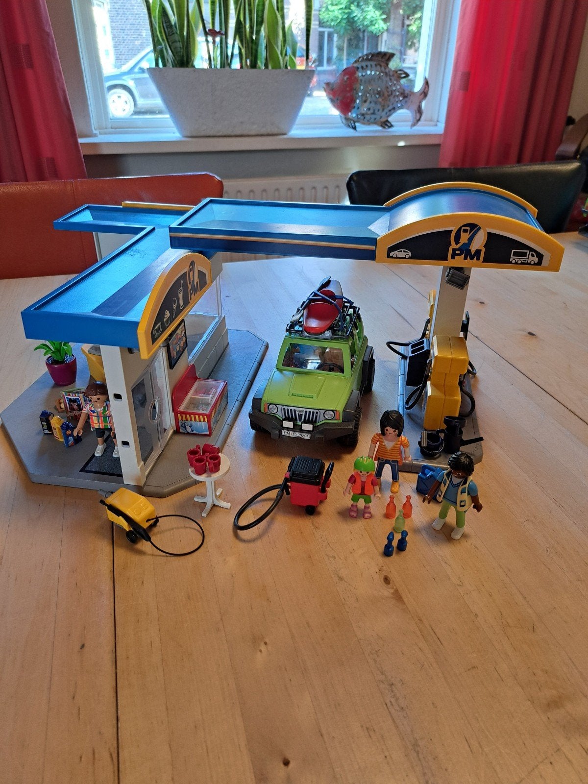 playmobil tankstation, Ophalen of Verzenden, Zo goed als nieuw