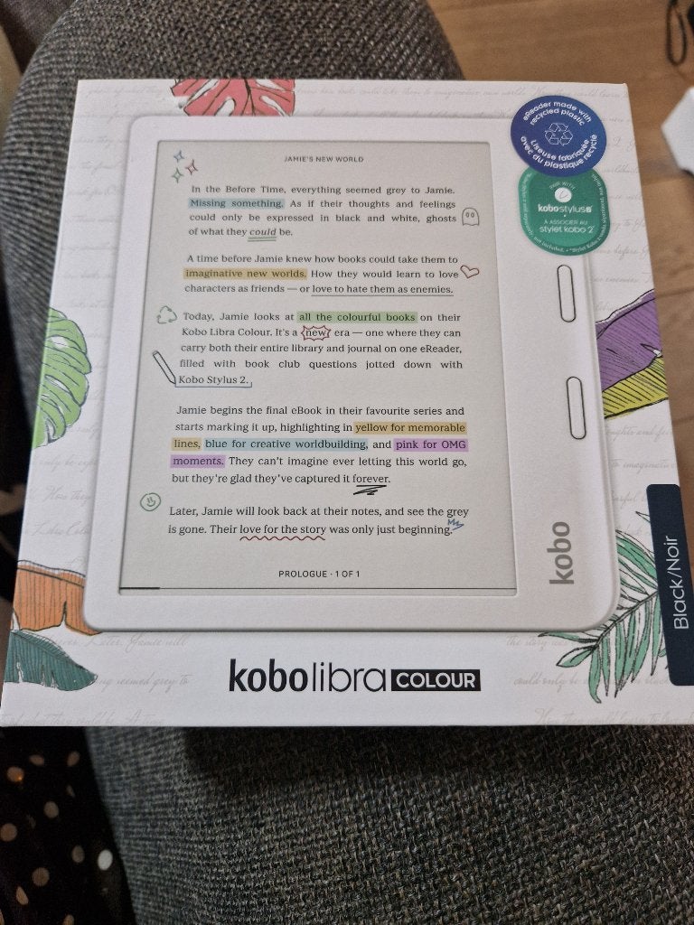 Nieuw kobo libra colour ongeopend met kobo libra sleepcover, Touchscreen, KOBO., Nieuw, Ophalen of Verzenden
