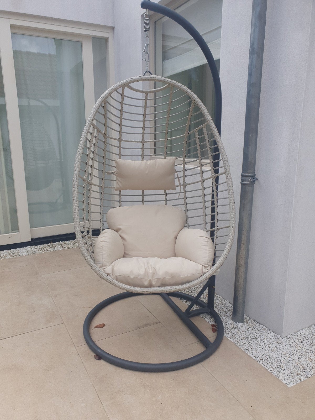 Egg hangstoel, Tuin en Terras, Ophalen, Gebruikt, Rotan