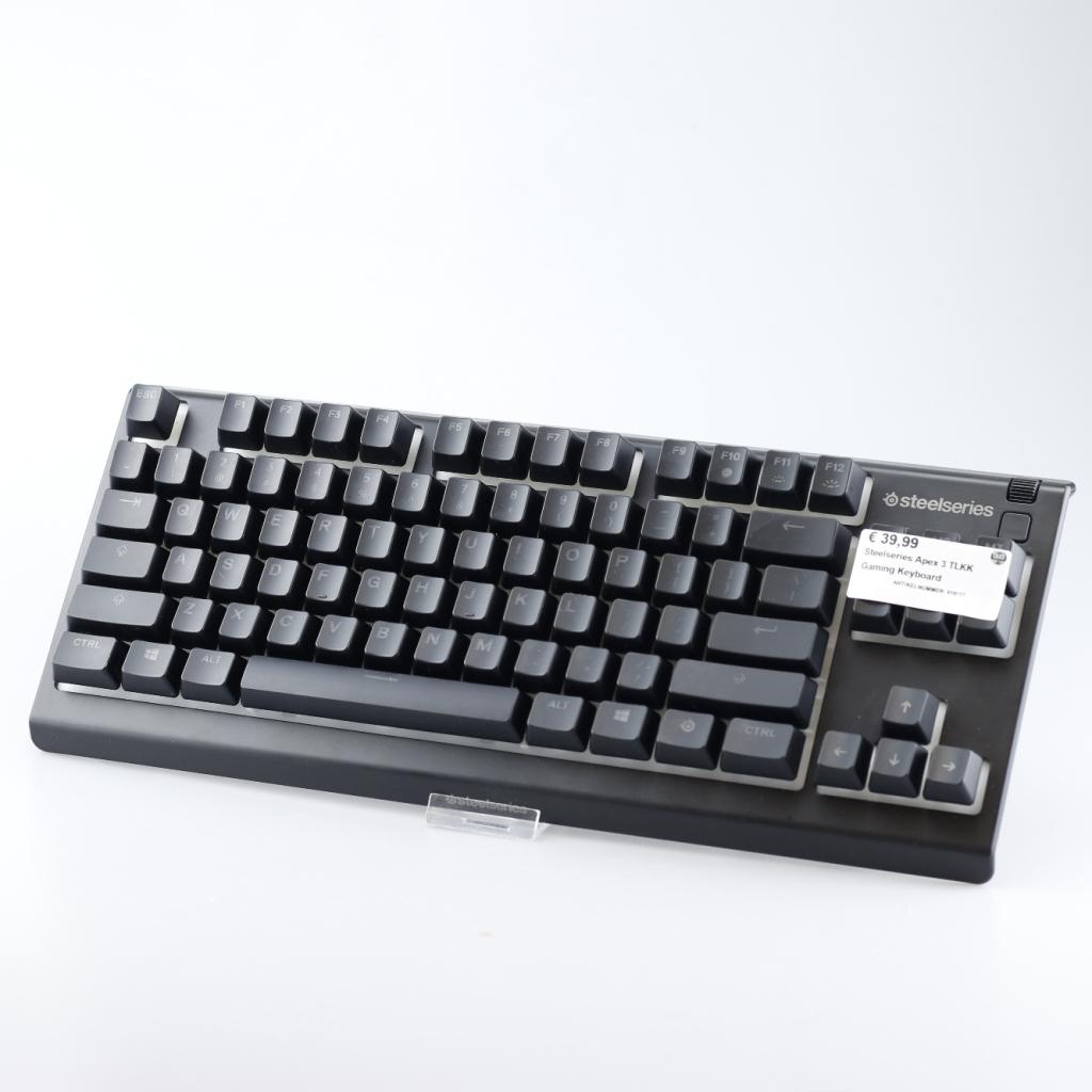 Steelseries Apex 3 TLKK Gaming Keyboard, Computers en Software, Toetsenborden, Steelseries, Zo goed als nieuw, Support@steelseries.com