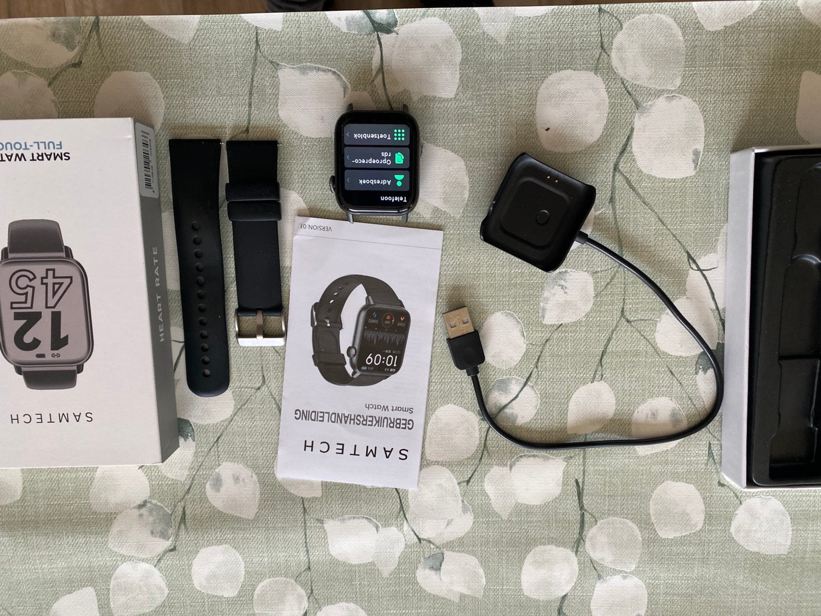 Smart watches, Ophalen of Verzenden, Zo goed als nieuw, Zwart, Android