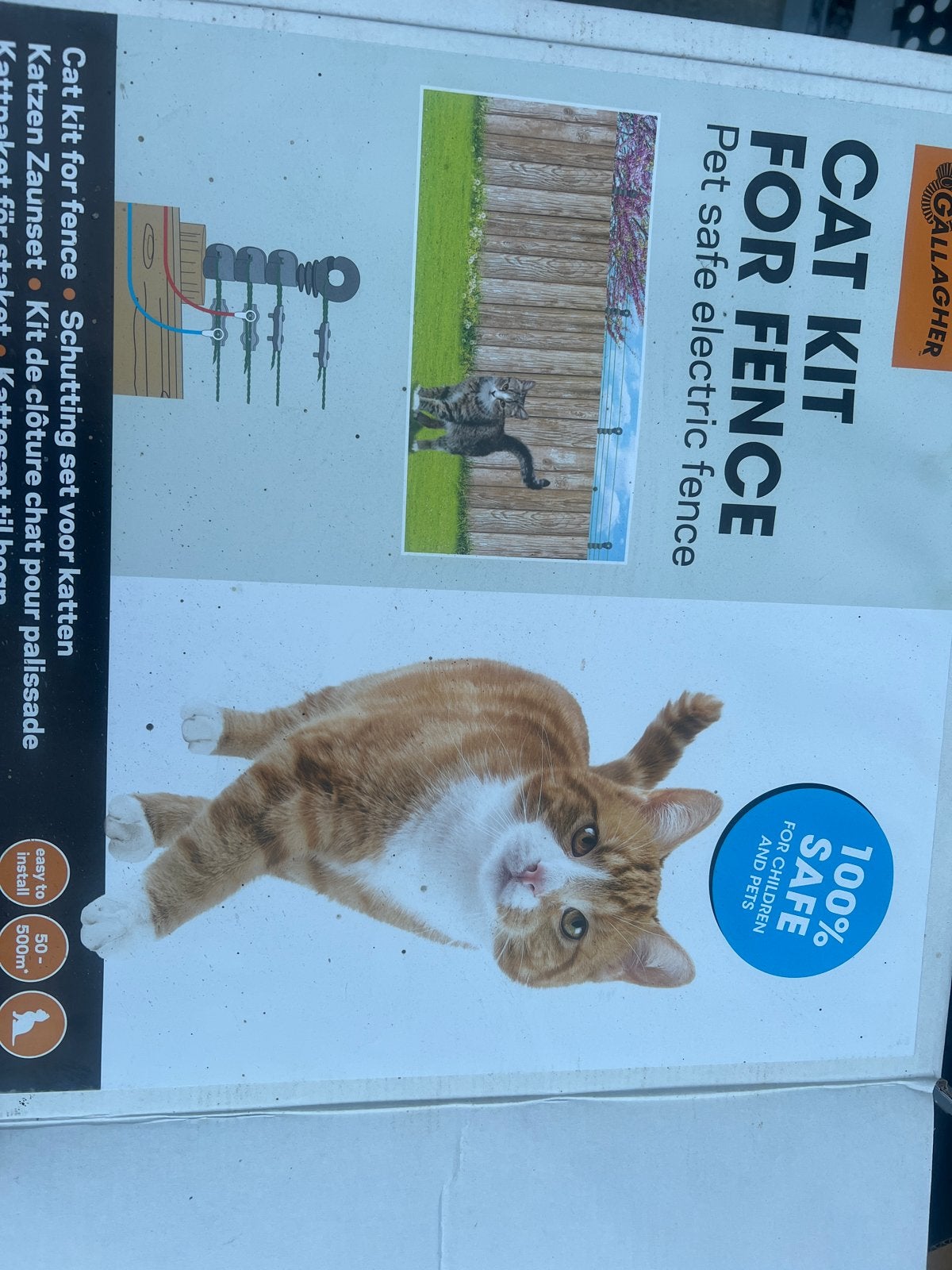 Cat kit For fence /schrikdraad voor katter, Ophalen of Verzenden, Nieuw