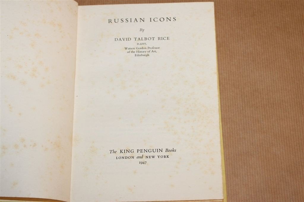 Russian Icons — Vintage Kunstboek 1947 — Talbot Rice, Ophalen of Verzenden, Gelezen