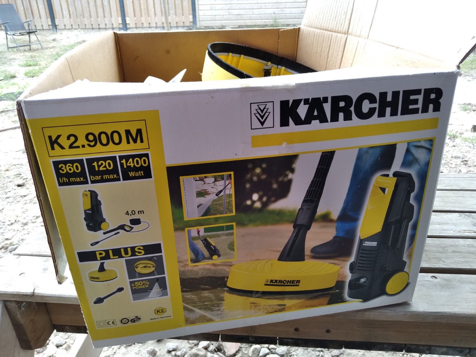 karcher k2.900 met terrasreiniger, Tuin en Terras, Hogedrukreinigers, Ophalen of Verzenden, Zo goed als nieuw, Elektrisch, Karcher K2