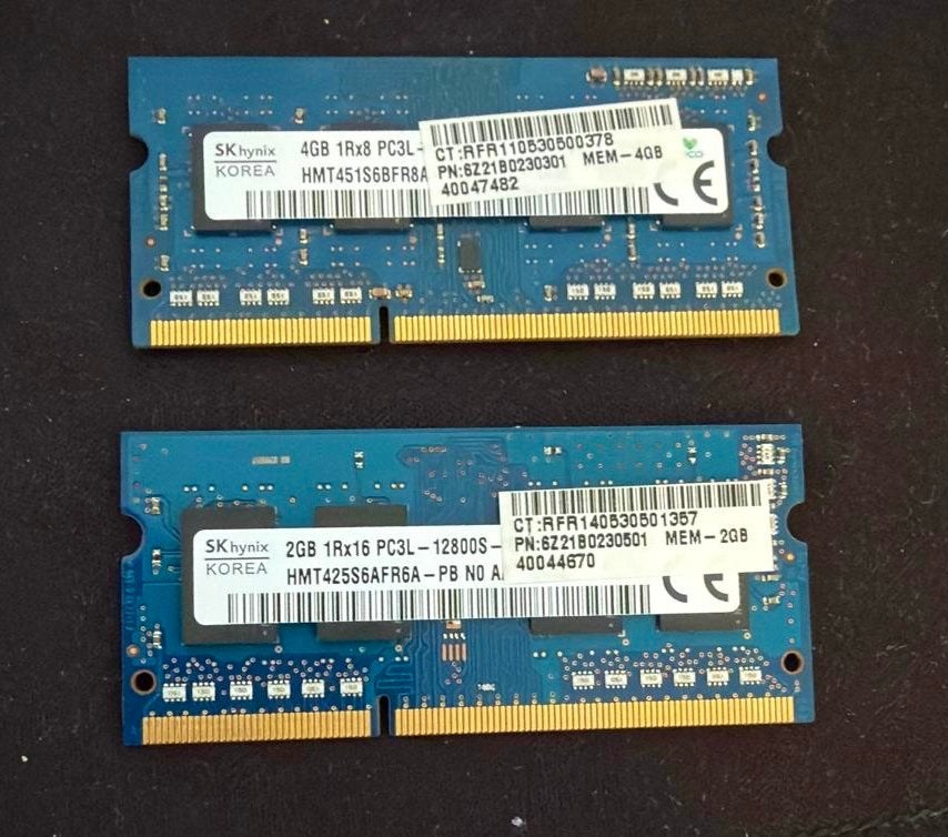 SK Hynix 4GB en 2GB DDR3L RAM Geheugenmodules, Ophalen, Gebruikt, DDR3, Laptop