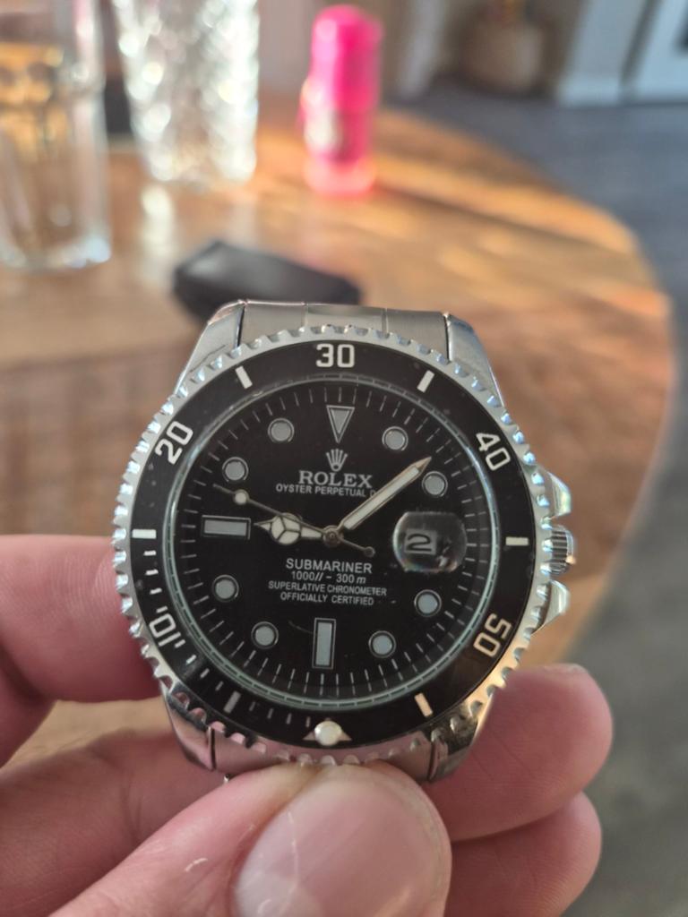 Rolex Submariner Oyster Perpetual Herenhorloge, Staal, Gebruikt, Polshorloge, Ophalen of Verzenden
