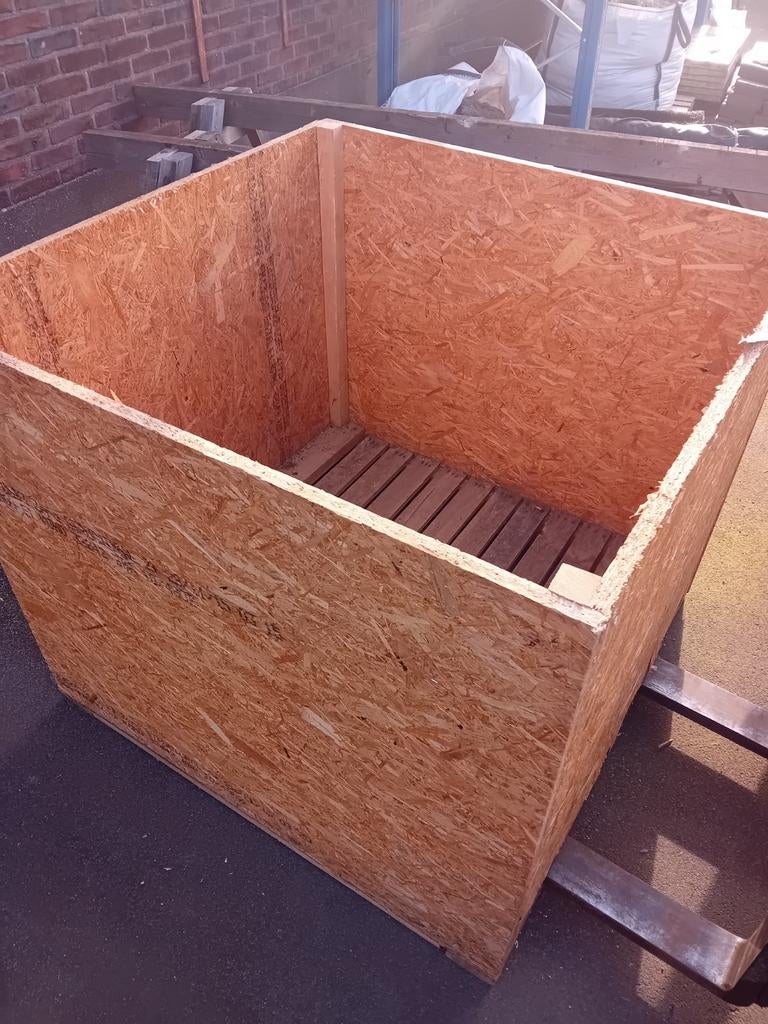 Houten osb kist., Ophalen