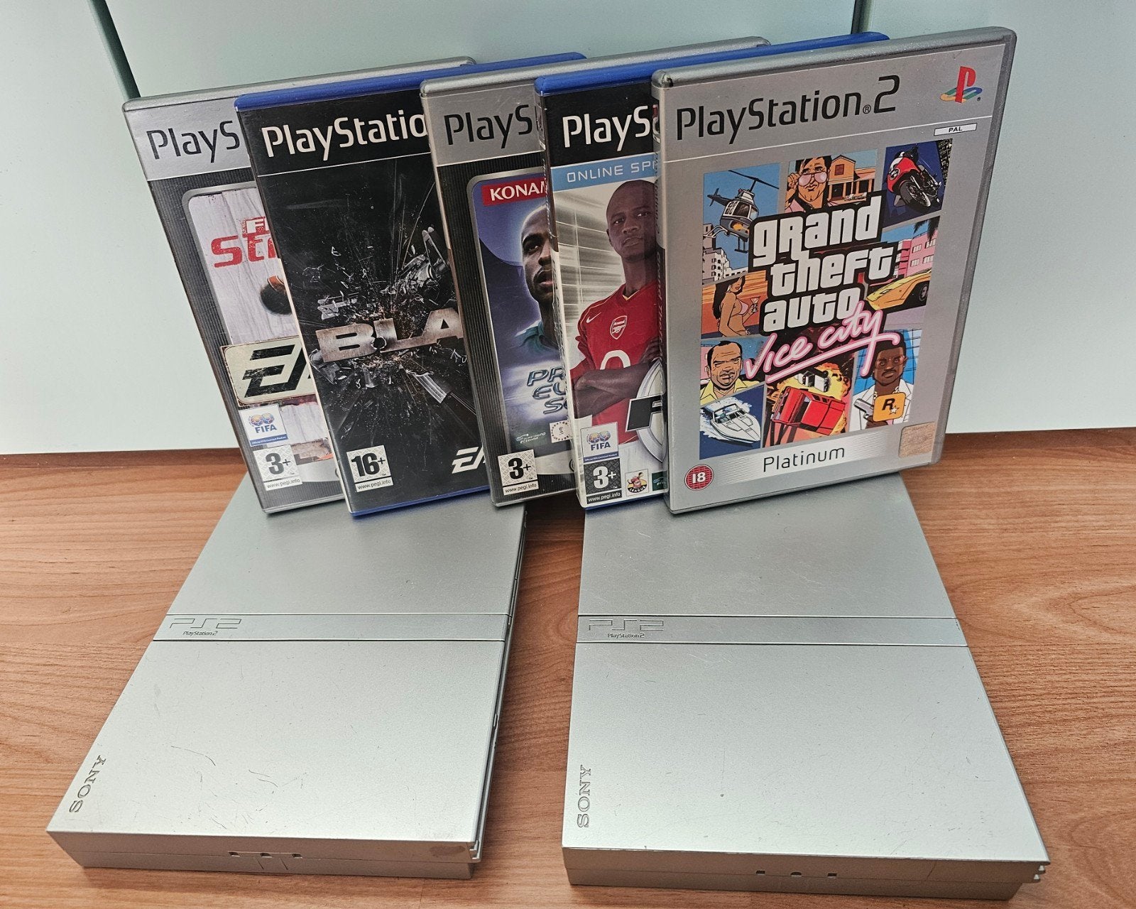 sony ps2 slim 2 stuks 1 compleet, Ophalen of Verzenden, Met 1 controller, Zilver, Slim