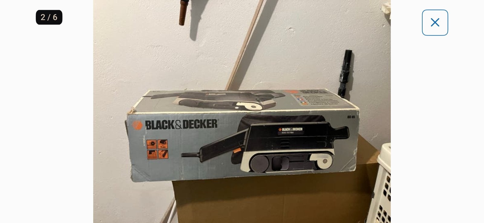 Gevraagd bandschuurmachine Black & Decker BD85/BD75B/ BD75E, Doe-het-zelf en Verbouw, Gereedschap | Schuurmachines, Zo goed als nieuw