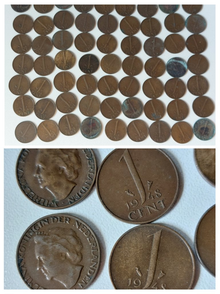 Munten [centen] Nederland 0,01 / 0,05 / 0,10 / 0,25, Ophalen of Verzenden, Koningin Juliana, 10 cent
