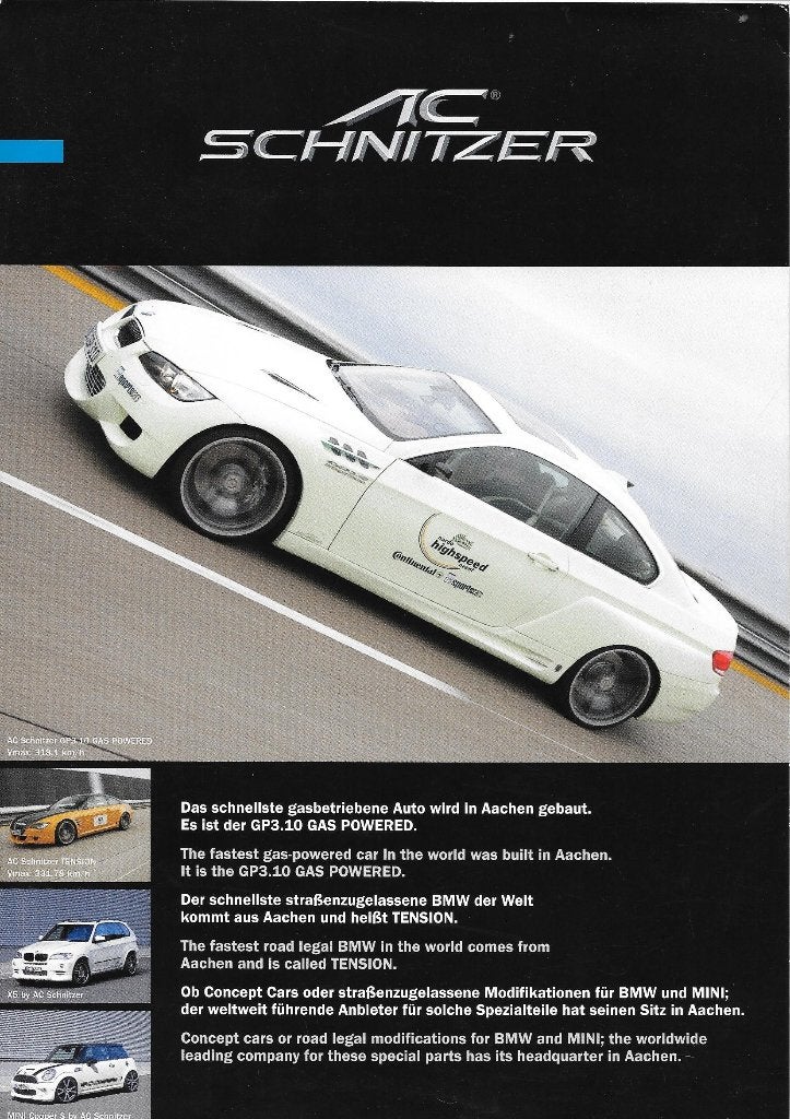BMW AC SCHNITZER,  2008, Ophalen of Verzenden, Zo goed als nieuw, BMW