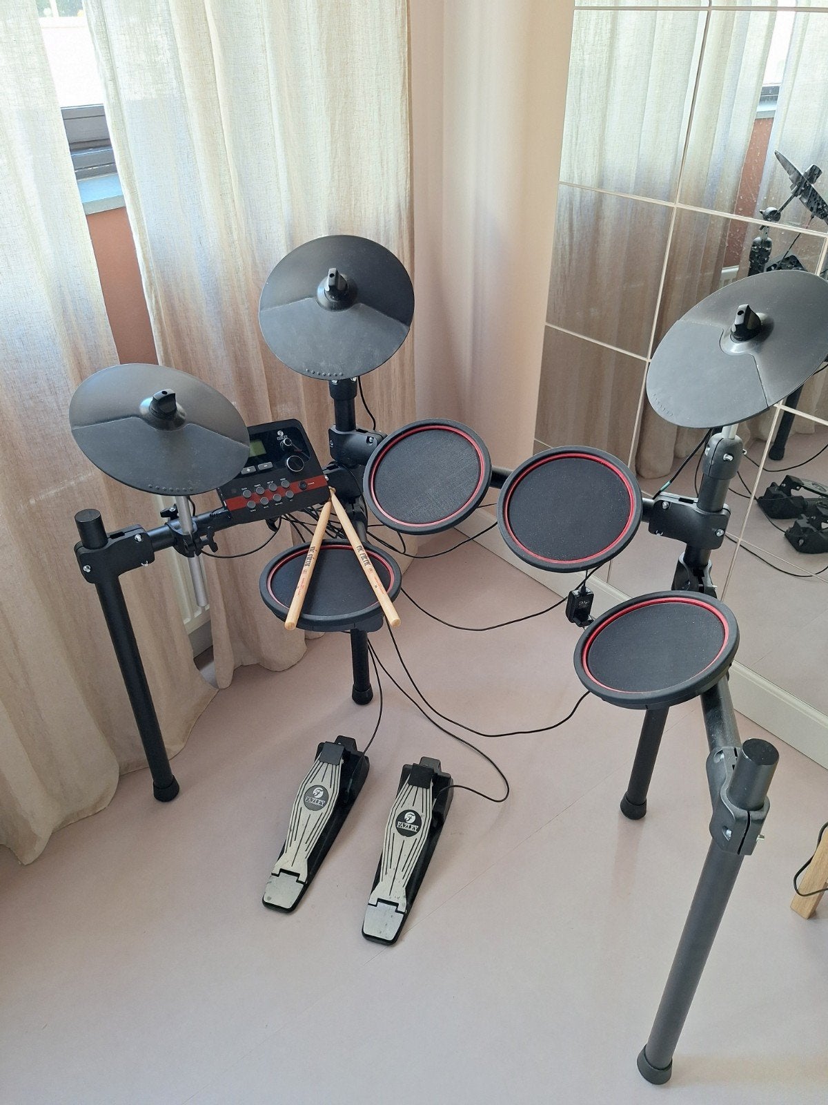 Fazley Elektronisch Drumstel met Drumsticks, Ophalen, Zo goed als nieuw, Overige merken, Elektronisch