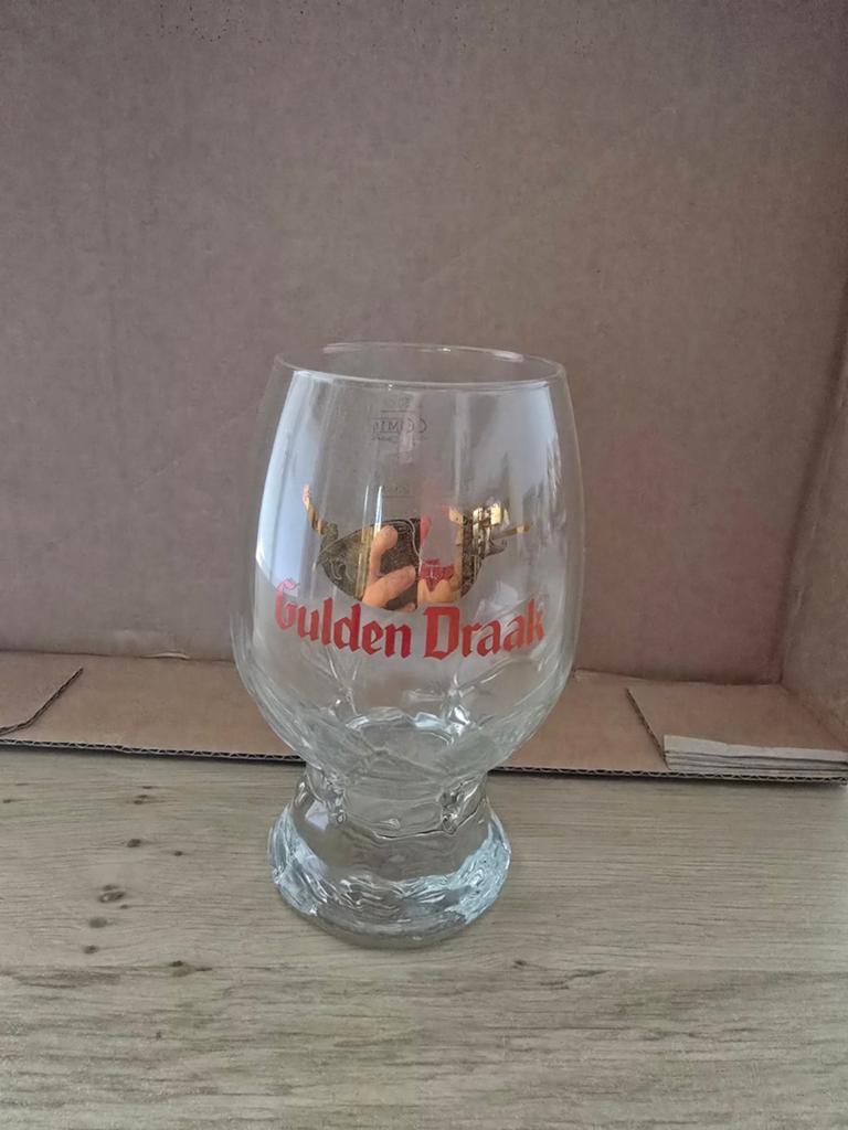 Gulden draak bierglas, Verzamelen, Ophalen, Zo goed als nieuw, Bierglas