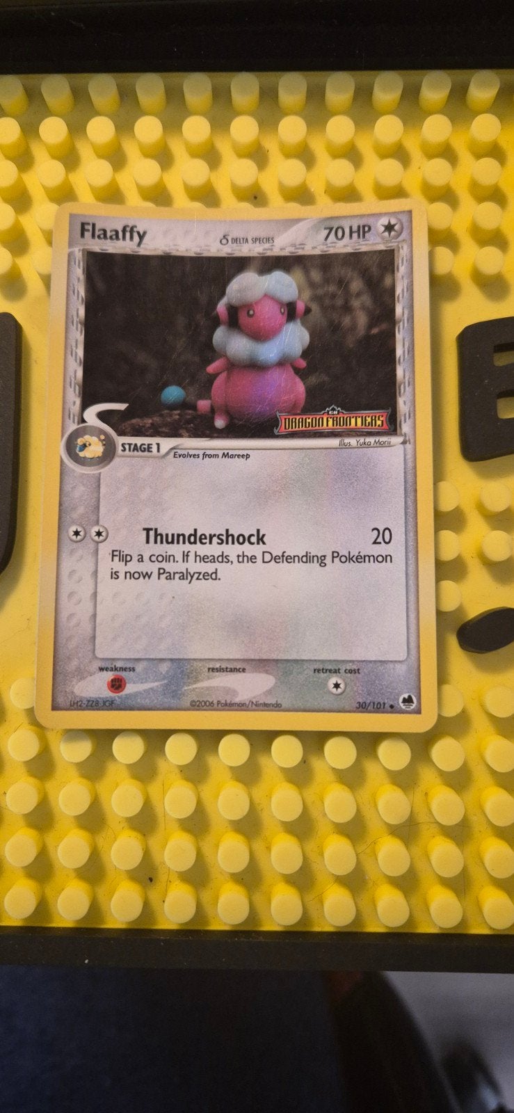 Pokémon Flaaffy Delta Species Kaart (2006), Hobby en Vrije tijd, Verzamelkaartspellen | Pokémon, Gebruikt, Losse kaart, Foil, Ophalen of Verzenden