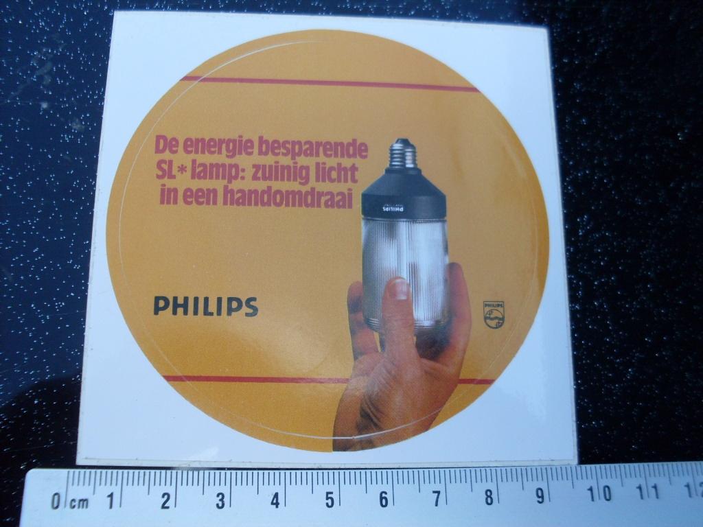sticker philips energie besparende SL lamp zuinig licht, Verzenden, Zo goed als nieuw, Merk