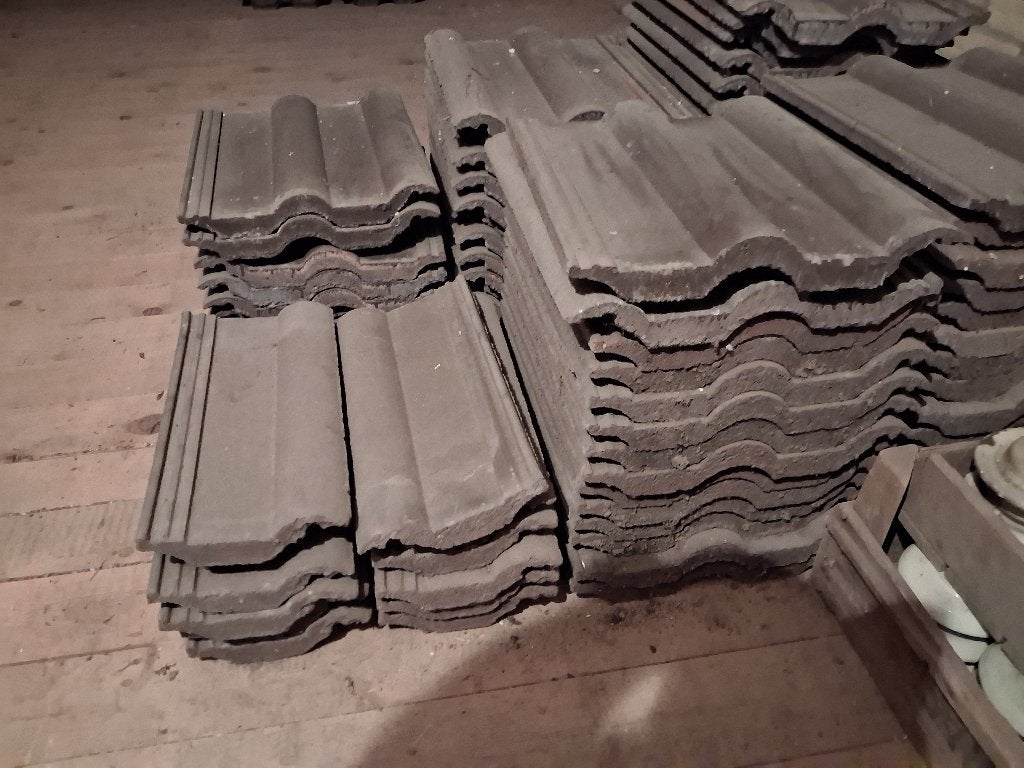 dakpannen Flinkenberger Donkerbruin, Ophalen, Zo goed als nieuw, 15 m² of meer, Dakpannen