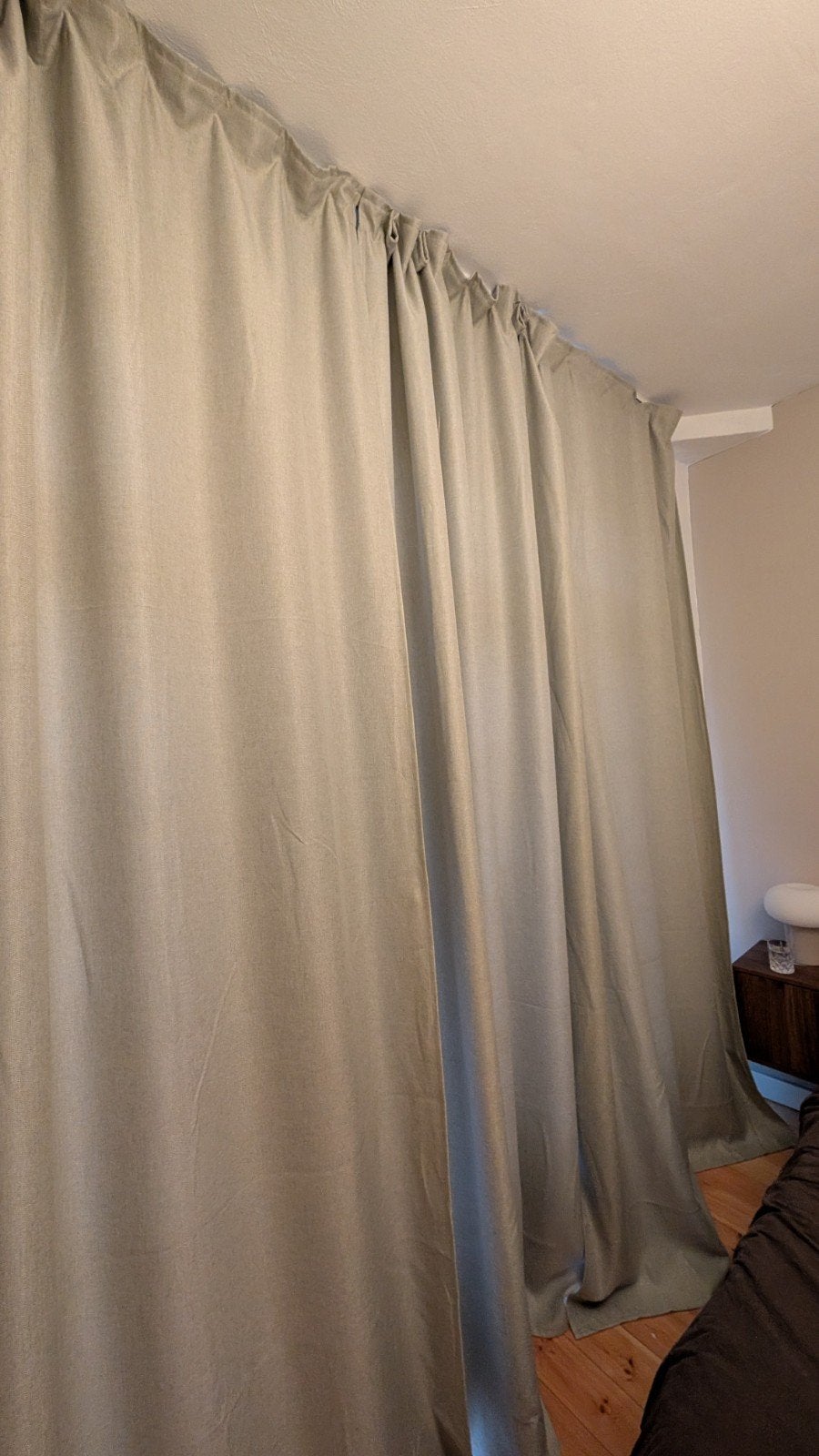 4x IKEA ANNAKAJSA Gordijnen lichtgrijs 145x300 cm, Huis en Inrichting, Ophalen of Verzenden, Zo goed als nieuw, 200 cm of meer