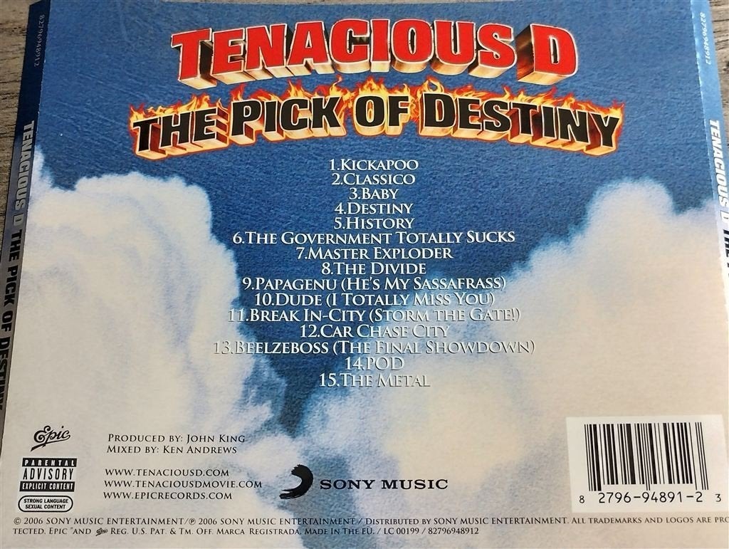 Tenacious D – The Pick Of Destiny, Ophalen of Verzenden, Zo goed als nieuw