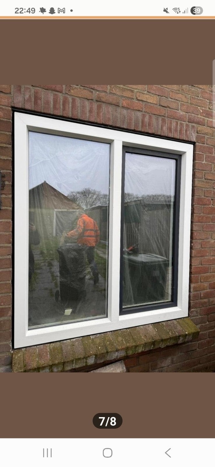 Kunststof kozijnen met dubbel glas, Ophalen, Kunststof, Raamkozijn, Zo goed als nieuw