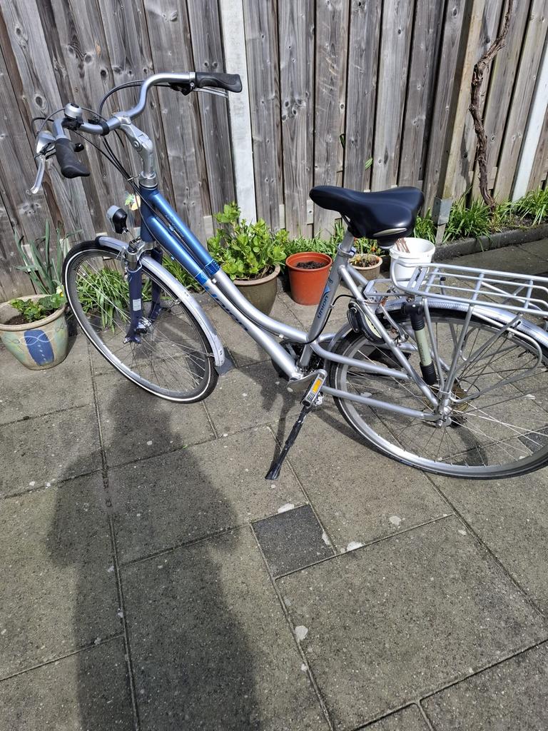 Union damesfiets 28 inch, framemaat 52, 21 versnellingen, Gebruikt, Velgrem, Versnellingen, 50 tot 53 cm