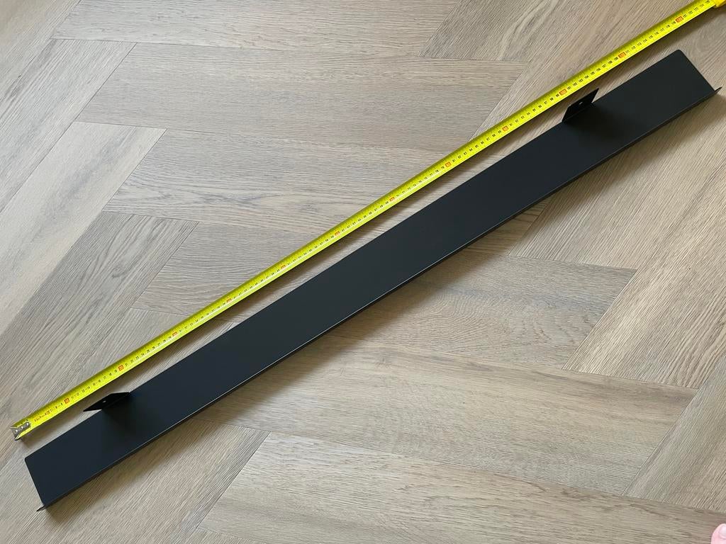 Duraline zwarte stalen fotoplank 1.18m, Ophalen, Zo goed als nieuw