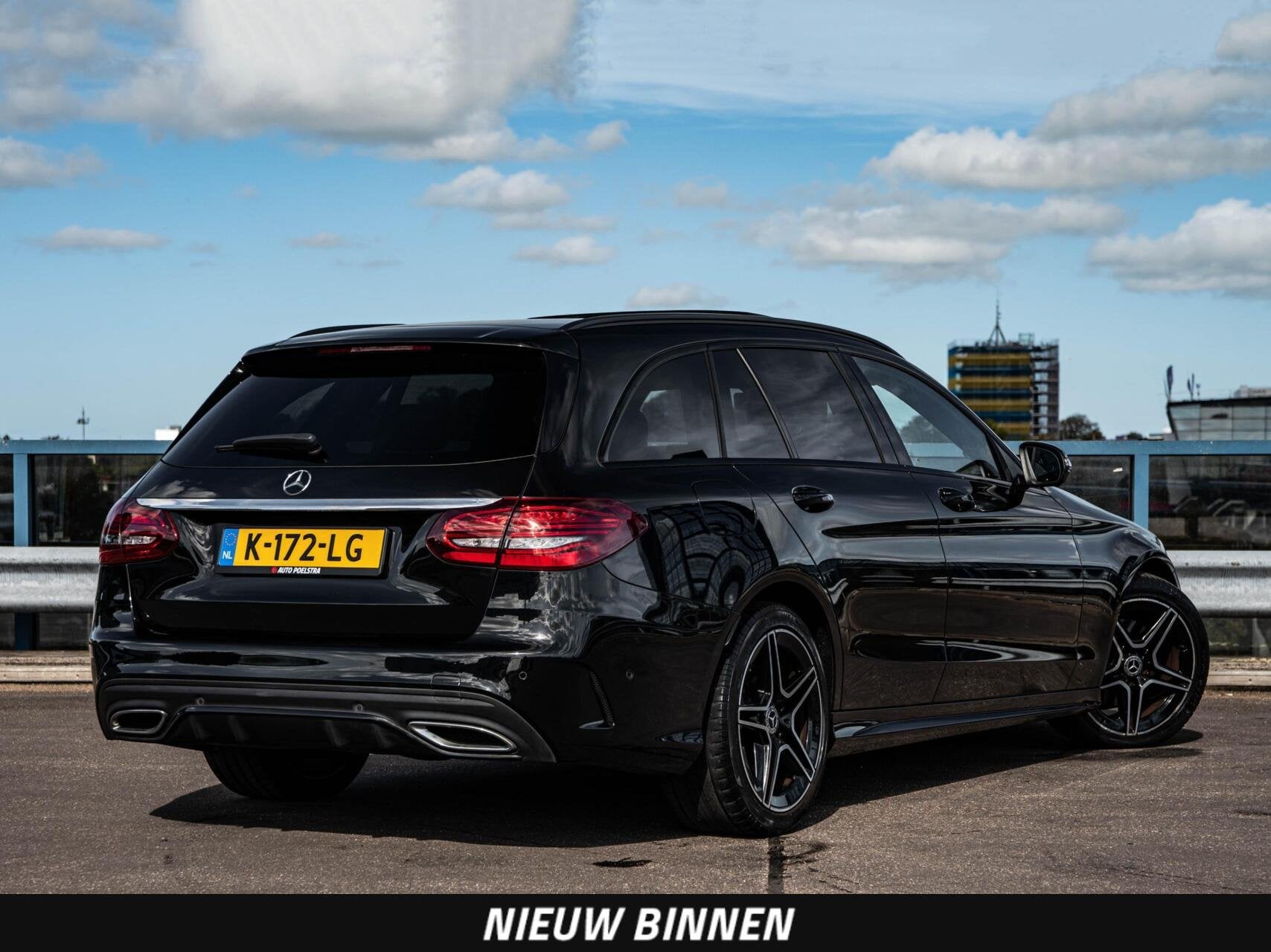 Mercedes-Benz C-klasse Estate 180 AMG Night Edition | Panora, Auto's, Automaat, Zwart, 1430 kg, 750 kg