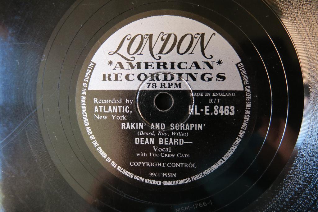 Dean Beard Rakin' and Scrapin' 78rpm 78 toeren rockabilly, Gebruikt, 10 inch, Voor 1960, Ophalen of Verzenden