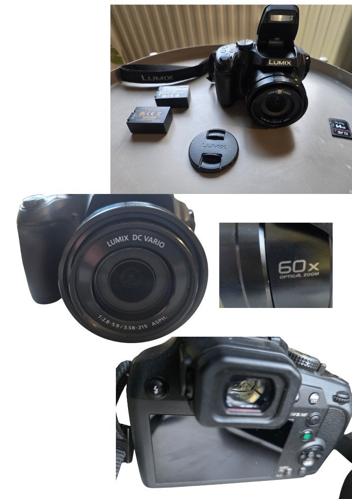 PANASONIC LUMIX DC-FZ82D/sd64gb/extra accu/garantie, Ophalen, Ingebouwde flitser, Panasonic, 18 megapixels