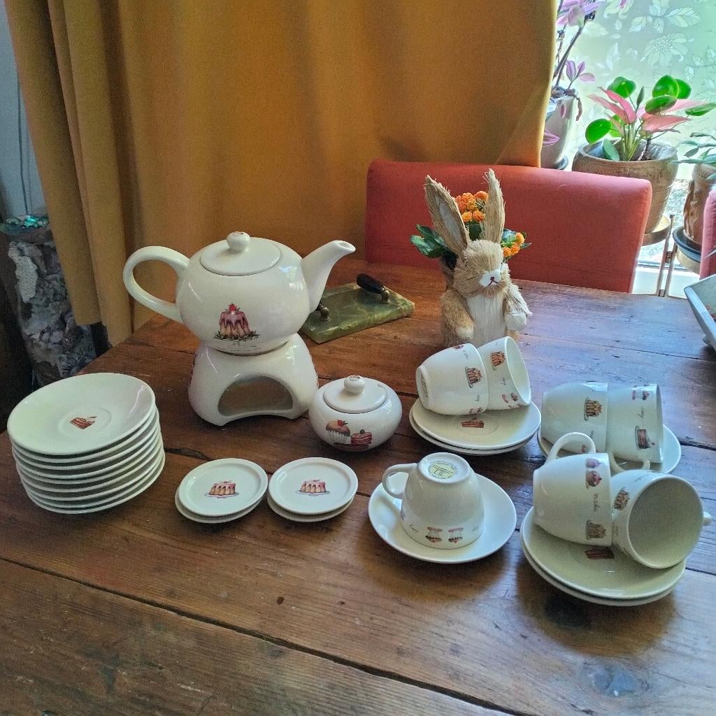 servies jet ter steege,cake make my day...., Overige typen, Ophalen of Verzenden, Zo goed als nieuw, Overige stijlen