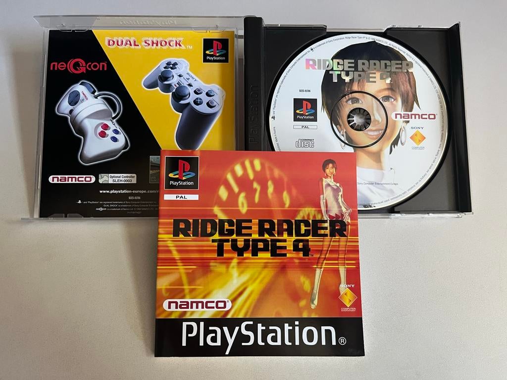 Ridge Racer Type 4 - PlayStation 1 (PS1) - Racegame, Spelcomputers en Games, Games | Sony PlayStation 1, O, U, 1 speler, Racen en Vliegen