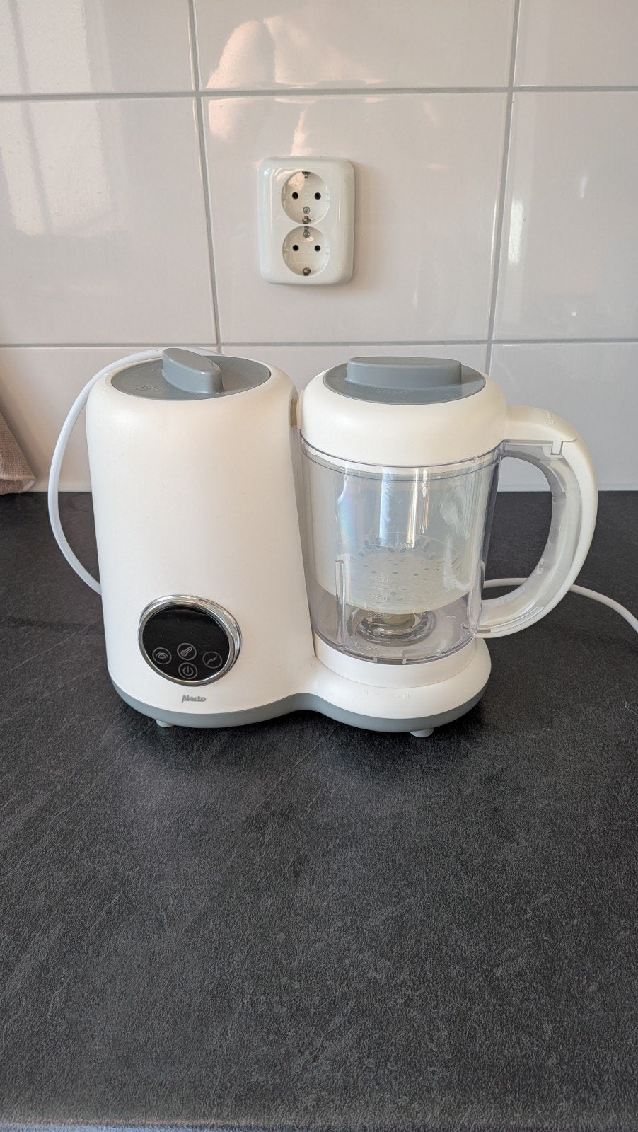 Alecto flessenwarmer en foodprocessor, 1 tot 2 liter, Ophalen, Zo goed als nieuw, 1 snelheid