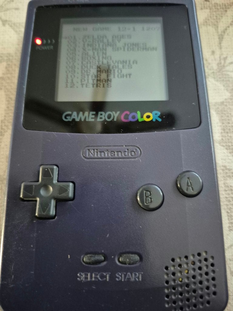 Te koop paarse Gameboy Color met 3 spellen, Spelcomputers en Games, Ophalen of Verzenden, Gebruikt, Game Boy Color, Met games