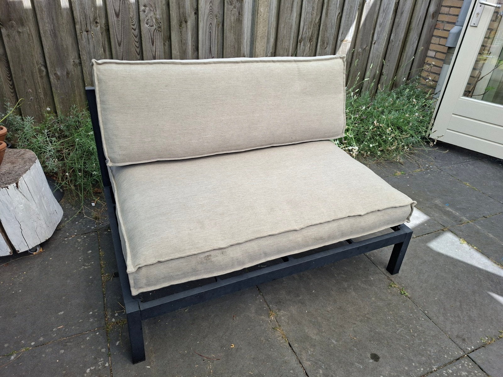 Loungebank voor buiten, Gebruikt, Aluminium, Loungeset, Bank