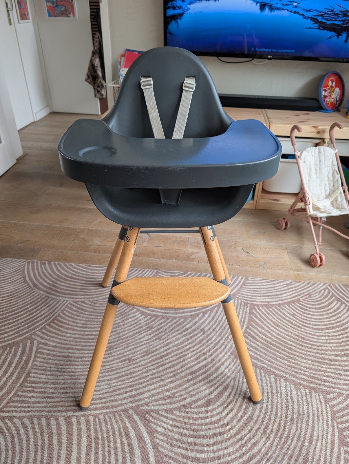 Childhome kinderstoel met babysit, Kinderen en Baby's, Kinderstoelen, Ophalen, Gebruikt, Overige typen, Gordel(s)