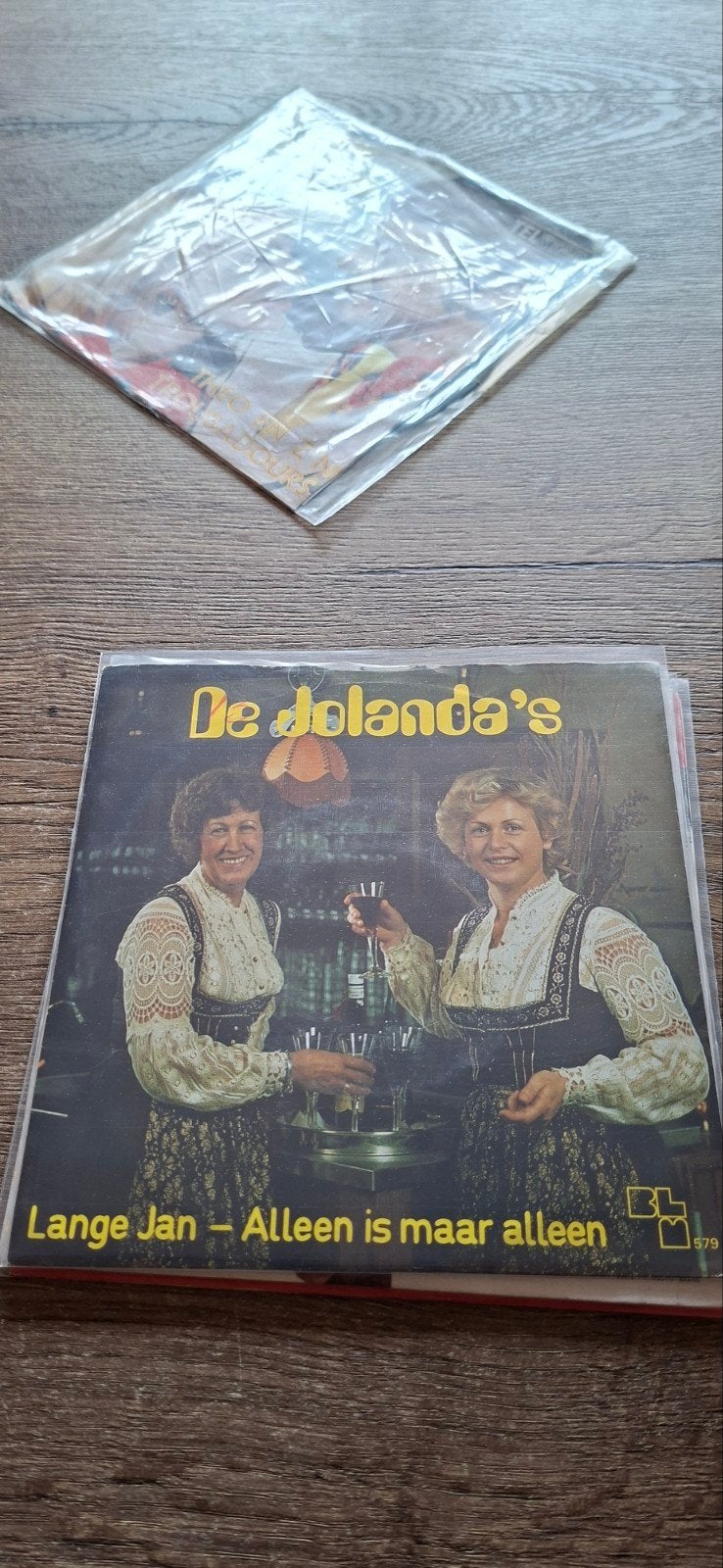 De jolandas - lange jan., Cd's en Dvd's, Vinyl | Nederlandstalig, Ophalen of Verzenden, Zo goed als nieuw, Overige formaten, Levenslied of Smartlap